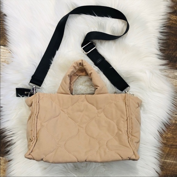 Zara Quilted Shopper Bag Sand - Picture 6 of 15